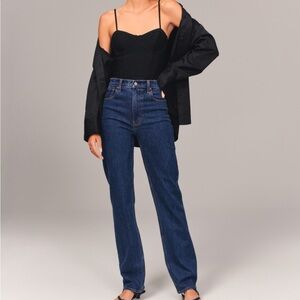 Abercrombie Dark Blue 90s Straight Jean Barely Worn